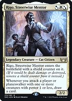 Magic the Gathering Card - Rigo, Streetwise Mentor - MTG Circle
