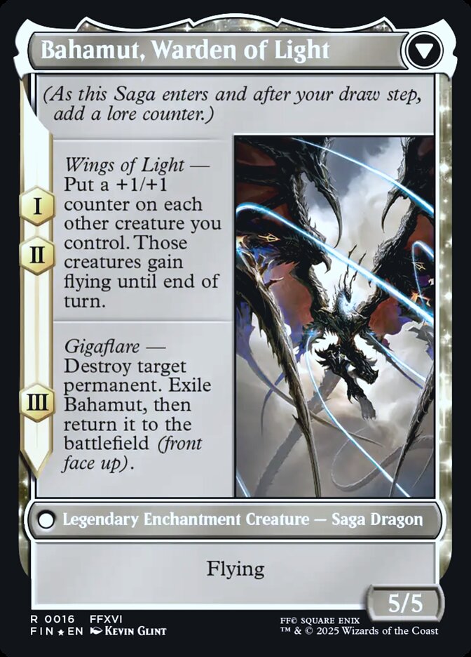 Magic the Gathering Card - Bahamut, Warden of Light - MTG Circle