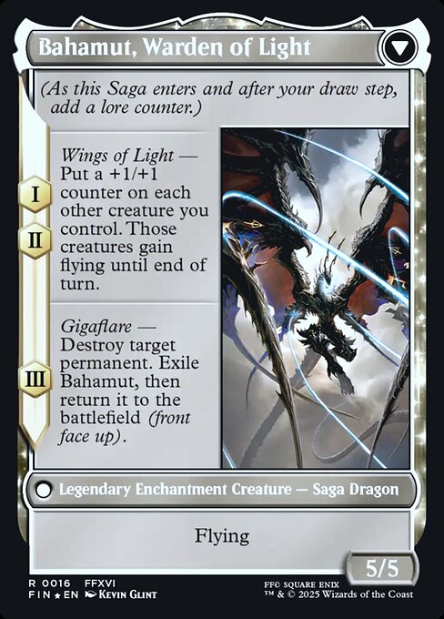 Magic the Gathering Card - Bahamut, Warden of Light - MTG Circle