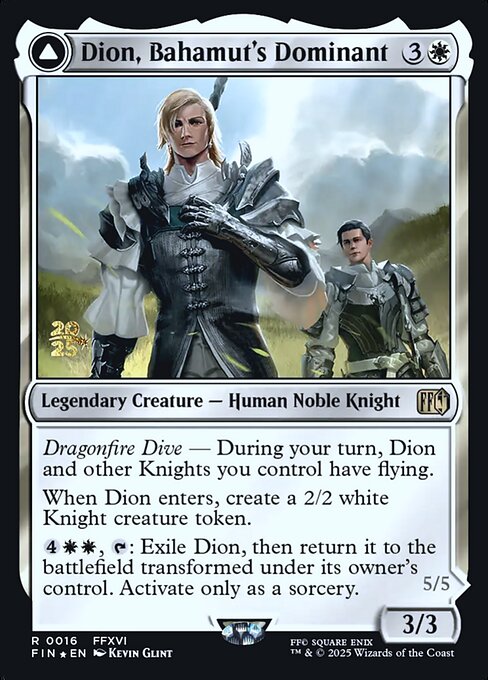 Magic the Gathering Card - Dion, Bahamut's Dominant - MTG Circle