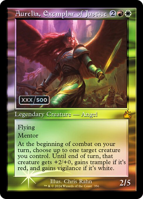Magic the Gathering Card - Aurelia, Exemplar of Justice - MTG Circle