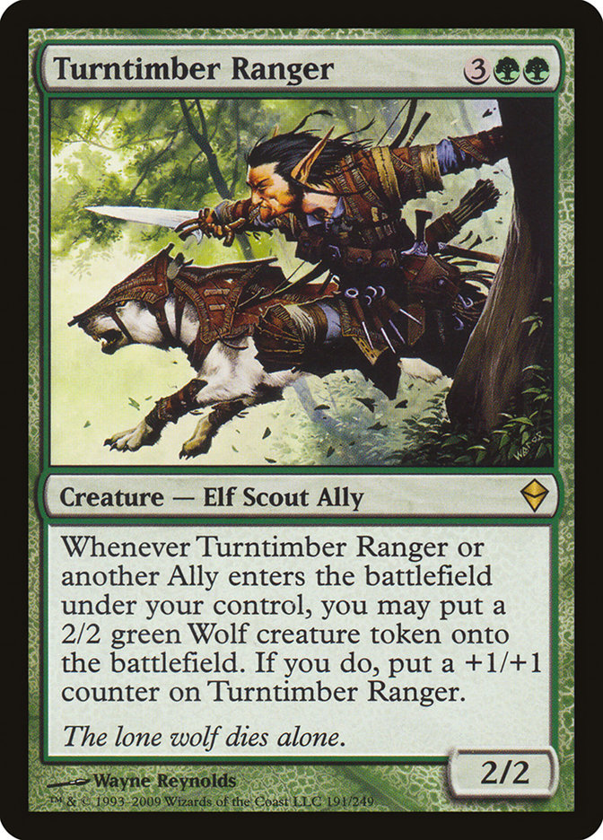 Magic the Gathering Card - Turntimber Ranger - MTG Circle
