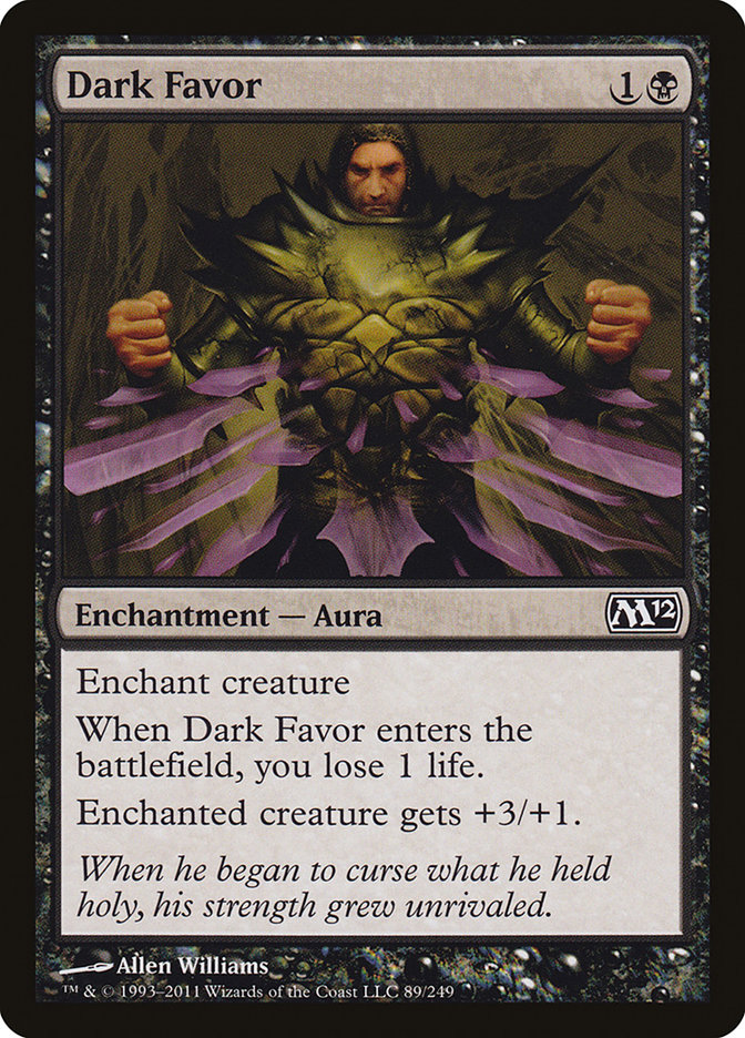 Magic the Gathering Card - Dark Favor - MTG Circle