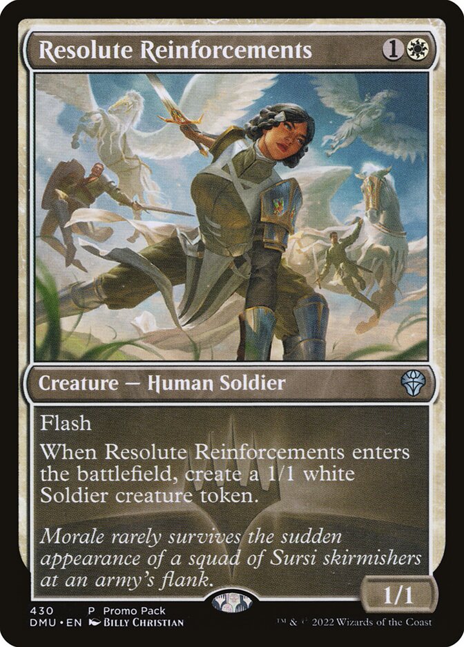 Magic the Gathering Card - Resolute Reinforcements - MTG Circle