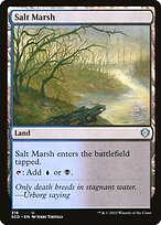 Magic the Gathering Card - Salt Marsh - MTG Circle