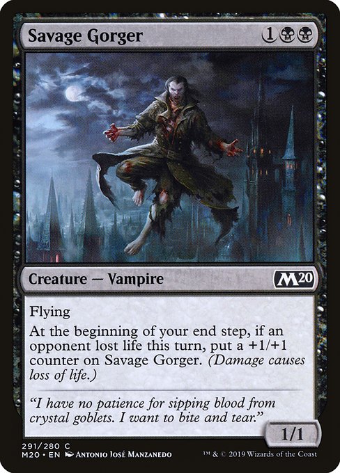 Magic the Gathering Card - Savage Gorger - MTG Circle