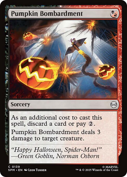 Magic the Gathering Card - Pumpkin Bombardment - MTG Circle