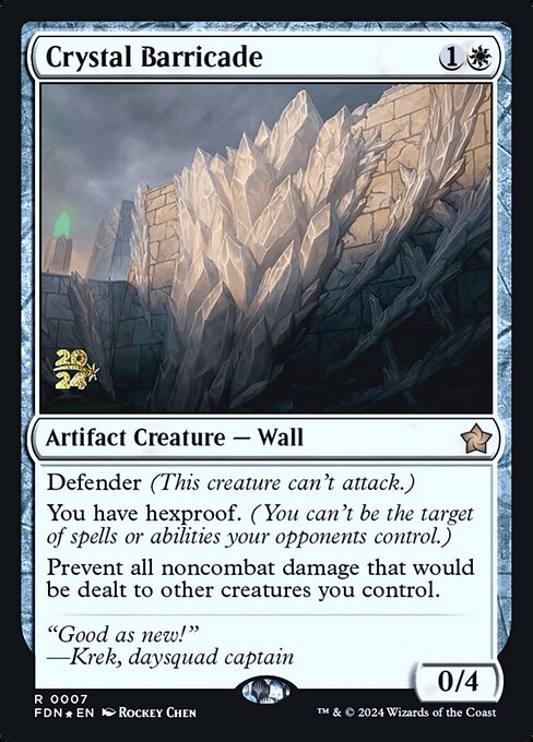 Magic the Gathering Card - Crystal Barricade - MTG Circle