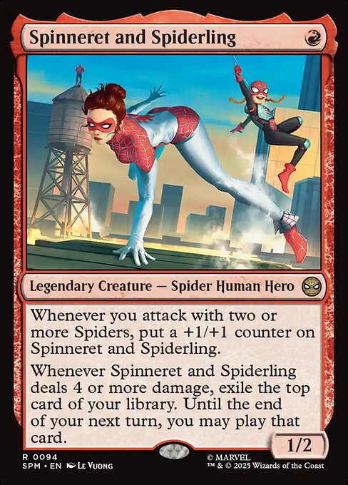 Magic the Gathering Card - Spinneret and Spiderling - MTG Circle