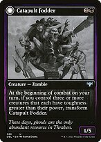 Magic the Gathering Card - Catapult Fodder // Catapult Captain - MTG Circle