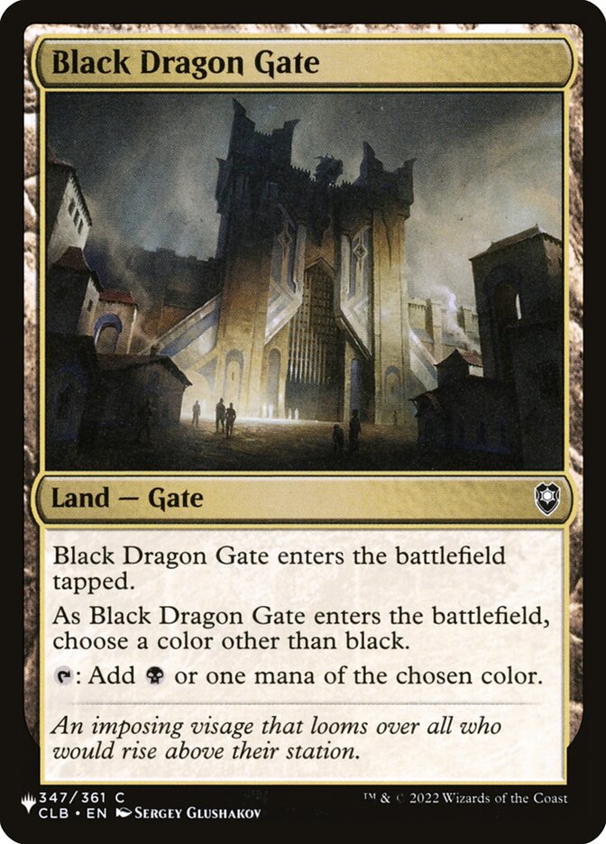 Magic the Gathering Card - Black Dragon Gate - MTG Circle