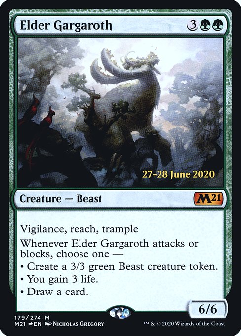 Magic the Gathering Card - Elder Gargaroth - MTG Circle