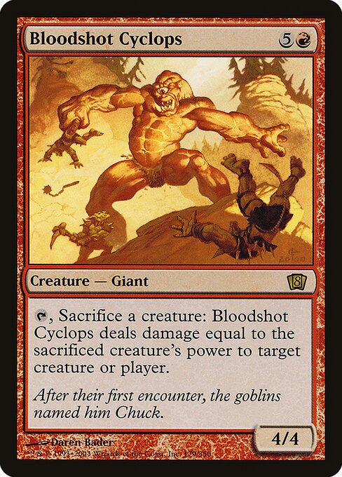 Magic the Gathering Card - Bloodshot Cyclops - MTG Circle