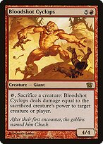 Magic the Gathering Card - Bloodshot Cyclops - MTG Circle