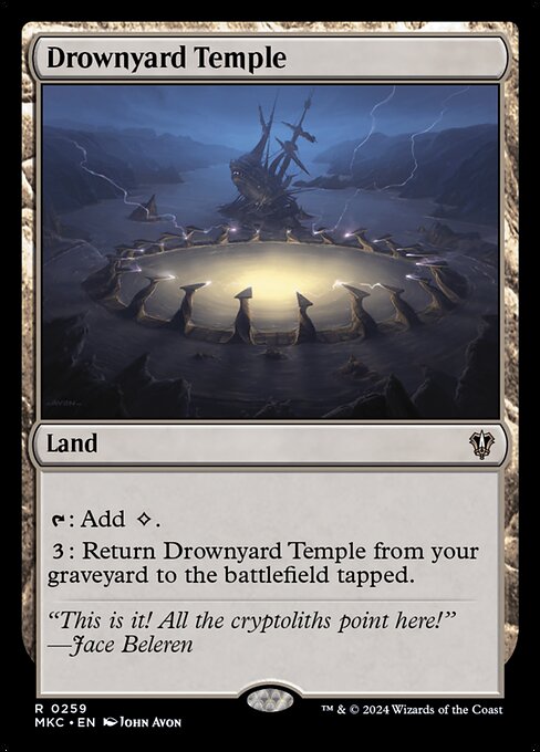 Magic the Gathering Card - Drownyard Temple - MTG Circle