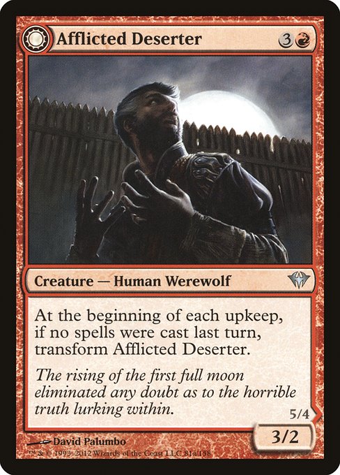Magic the Gathering Card - Afflicted Deserter - MTG Circle