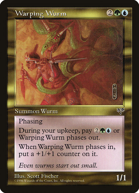 Magic the Gathering Card - Warping Wurm - MTG Circle