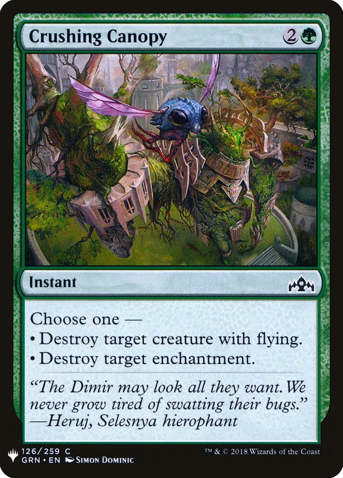 Magic the Gathering Card - Crushing Canopy - MTG Circle