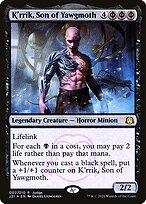 Magic the Gathering Card - K'rrik, Son of Yawgmoth - MTG Circle