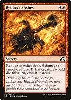 Magic the Gathering Card - Reduce to Ashes - MTG Circle