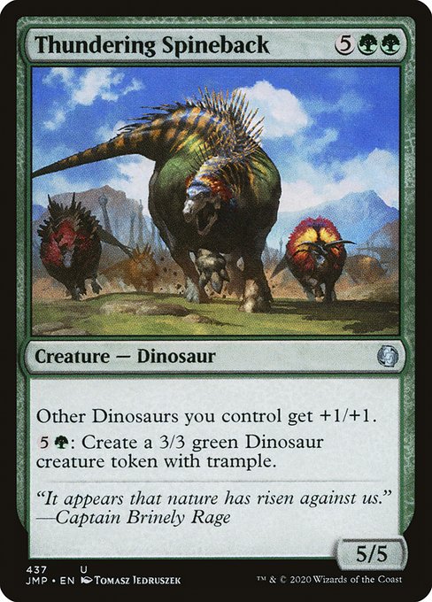 Magic the Gathering Card - Thundering Spineback - MTG Circle