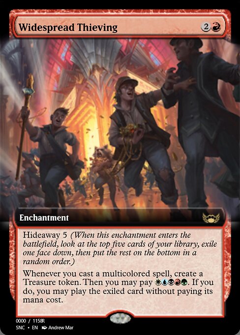 Magic the Gathering Card - Widespread Thieving - MTG Circle