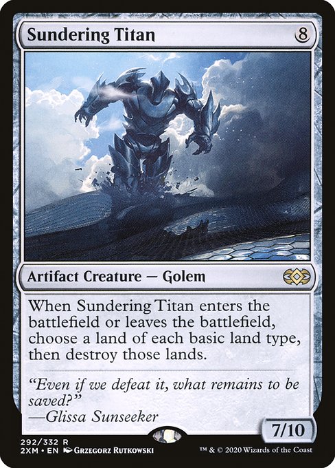 Magic the Gathering Card - Sundering Titan - MTG Circle