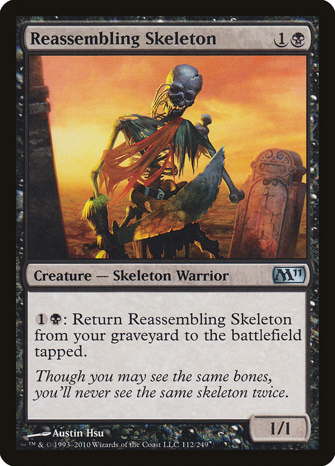 Magic the Gathering Card - Reassembling Skeleton - MTG Circle