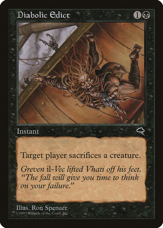 Magic the Gathering Card - Diabolic Edict - MTG Circle