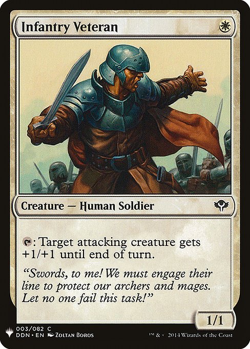 Magic the Gathering Card - Infantry Veteran - MTG Circle