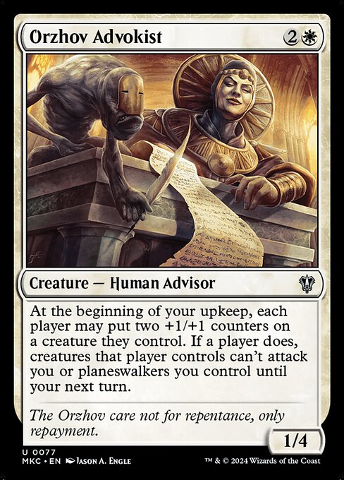 Magic the Gathering Card - Orzhov Advokist - MTG Circle