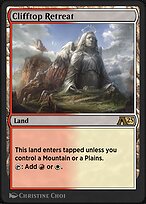 Magic the Gathering Card - Clifftop Retreat - MTG Circle