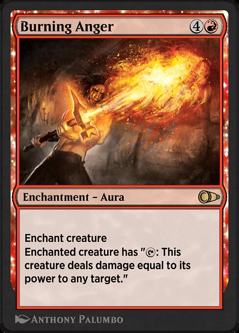 Magic the Gathering Card - Burning Anger - MTG Circle