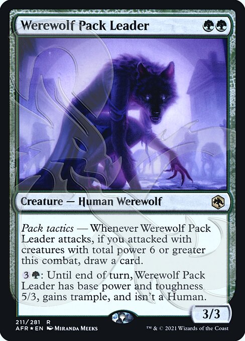 Magic the Gathering Card - Werewolf Pack Leader - MTG Circle