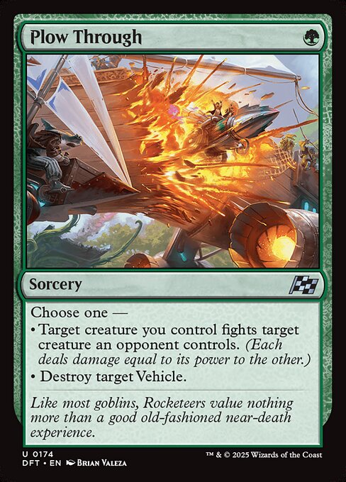 Magic the Gathering Card - Plow Through - MTG Circle