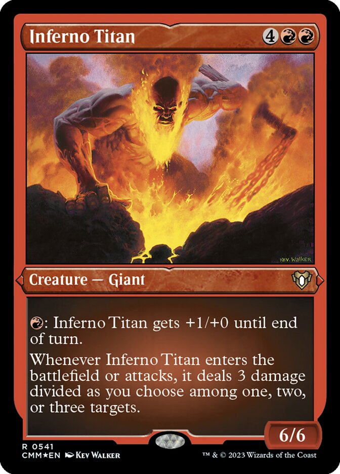 Magic the Gathering Card - Inferno Titan - MTG Circle