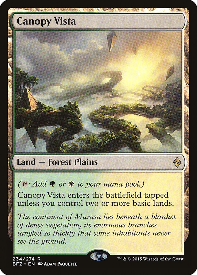 Magic the Gathering Card - Canopy Vista - MTG Circle