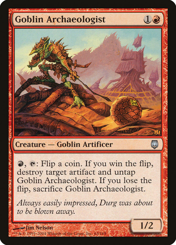 Magic the Gathering Card - Goblin Archaeologist - MTG Circle