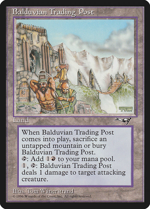 Magic the Gathering Card - Balduvian Trading Post - MTG Circle