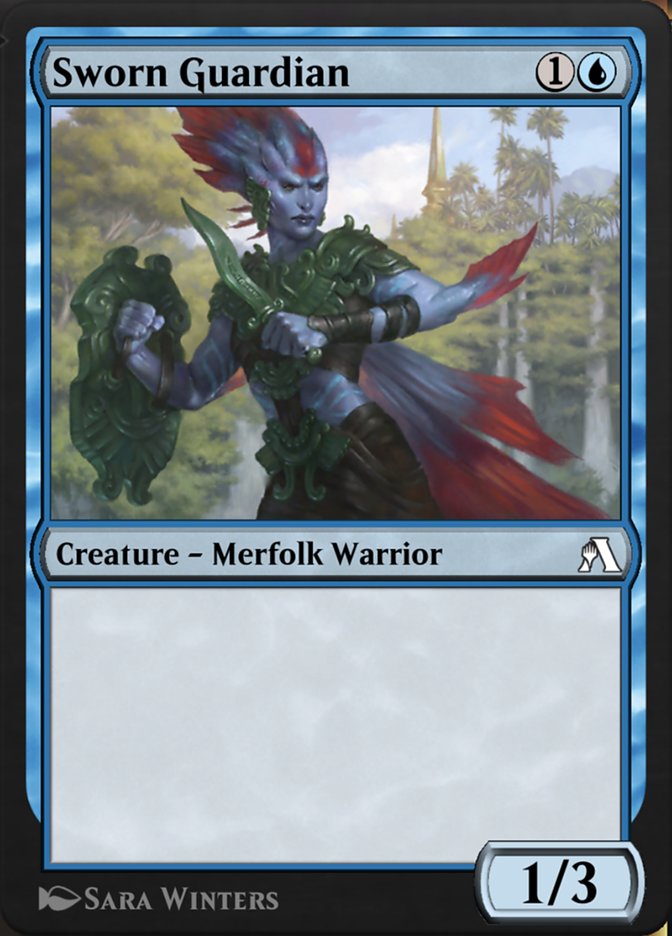 Magic the Gathering Card - Sworn Guardian - MTG Circle