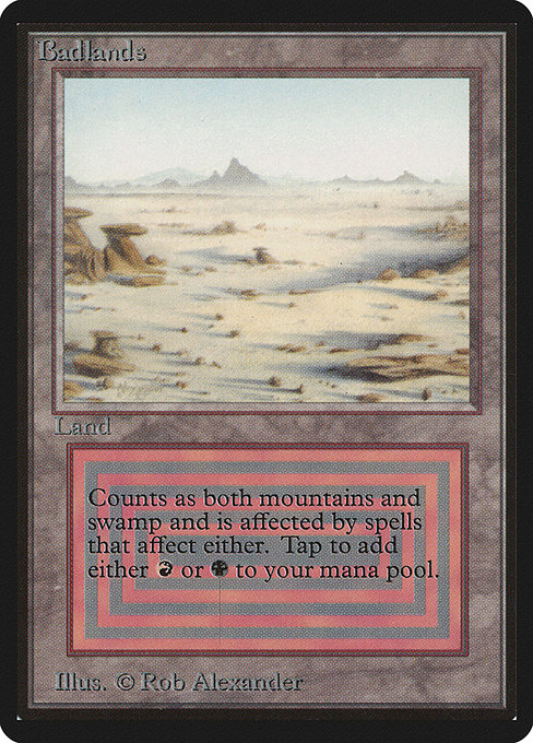Magic the Gathering Card - Badlands - MTG Circle