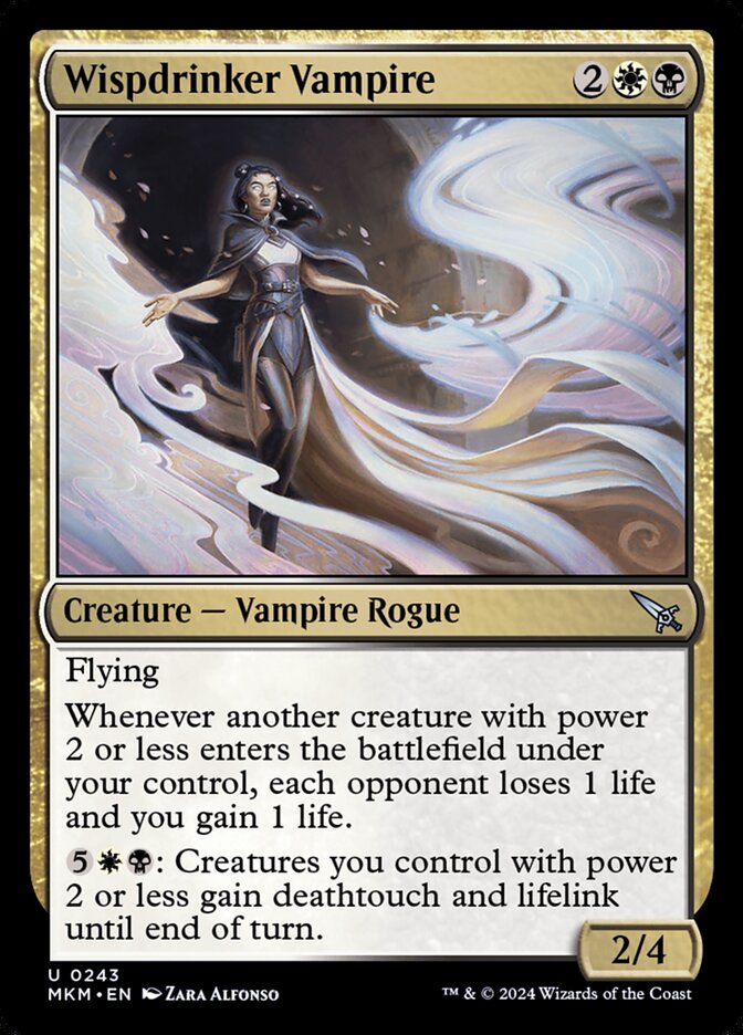 Magic the Gathering Card - Wispdrinker Vampire - MTG Circle