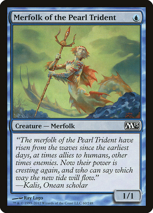 Magic the Gathering Card - Merfolk of the Pearl Trident - MTG Circle