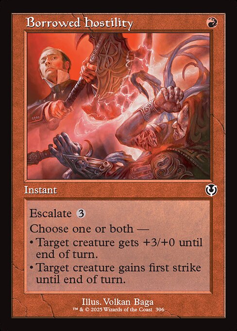 Magic the Gathering Card - Borrowed Hostility - MTG Circle