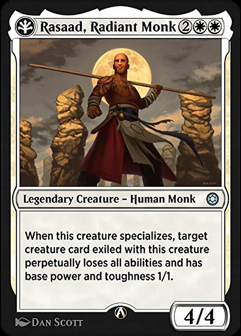 Magic the Gathering Card - Rasaad, Radiant Monk - MTG Circle