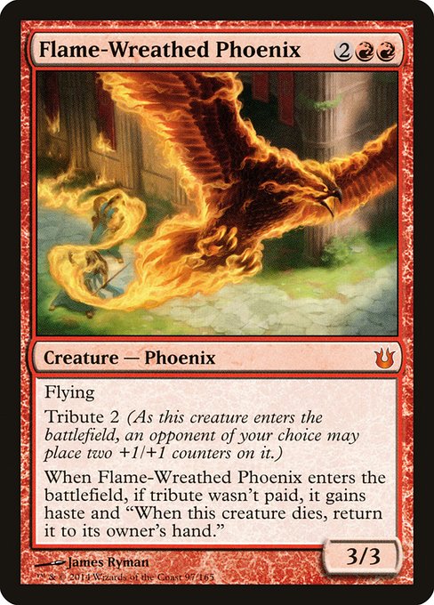 Magic the Gathering Card - Flame-Wreathed Phoenix - MTG Circle