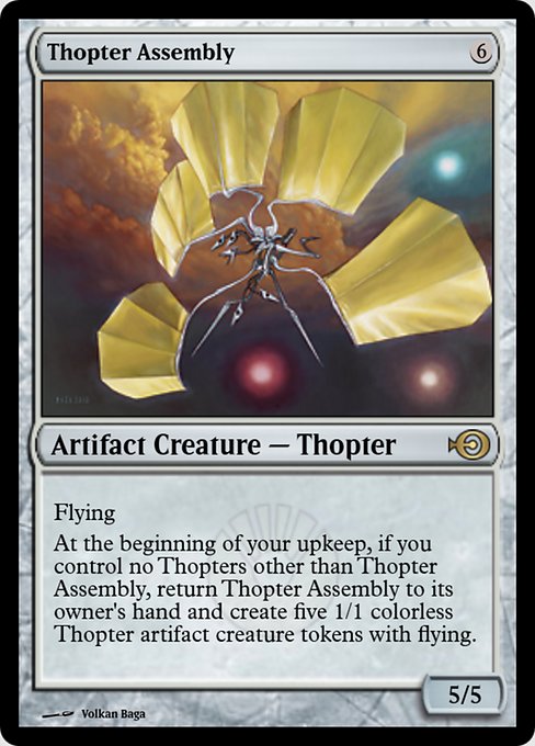 Magic the Gathering Card - Thopter Assembly - MTG Circle