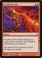 Magic the Gathering Card - Feedback Bolt - MTG Circle