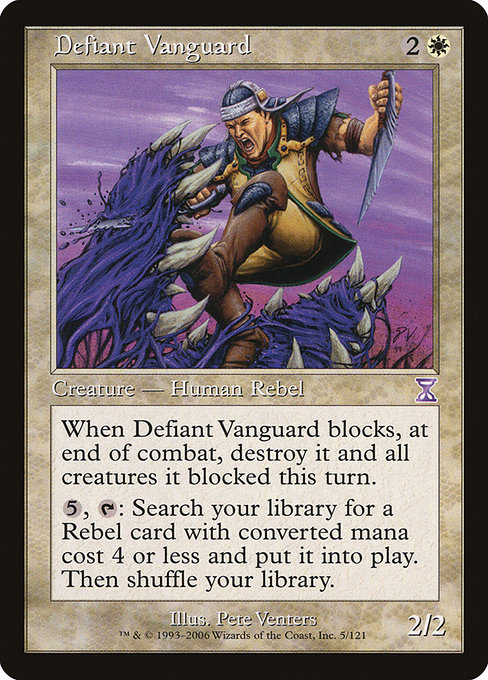 Magic the Gathering Card - Defiant Vanguard - MTG Circle