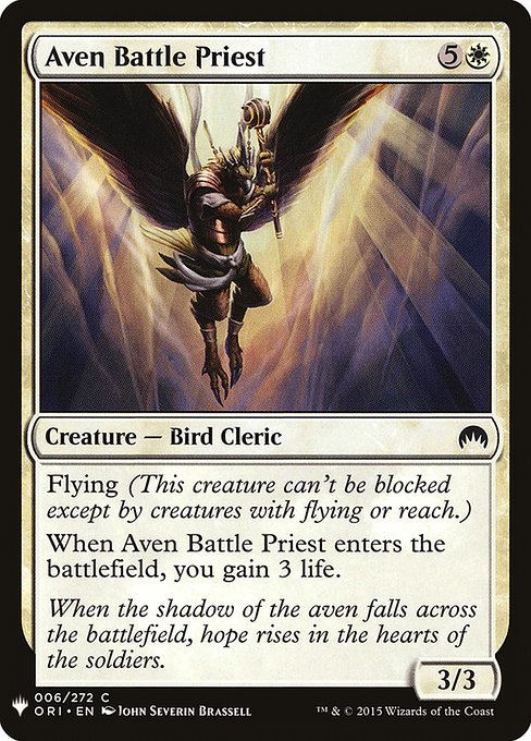 Magic the Gathering Card - Aven Battle Priest - MTG Circle